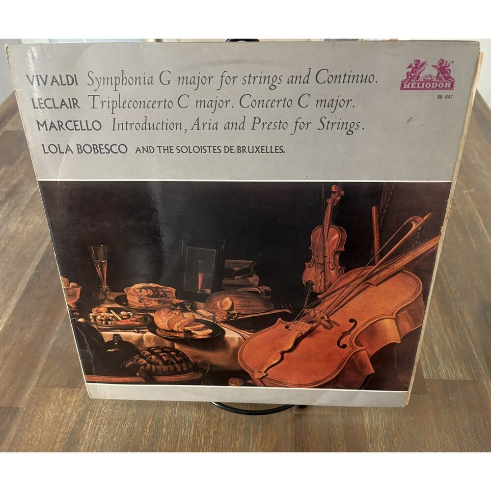 Lola Bobesco Vivaldi Leclair Marcello Heliodor 89-647 vinyl lp U.K.